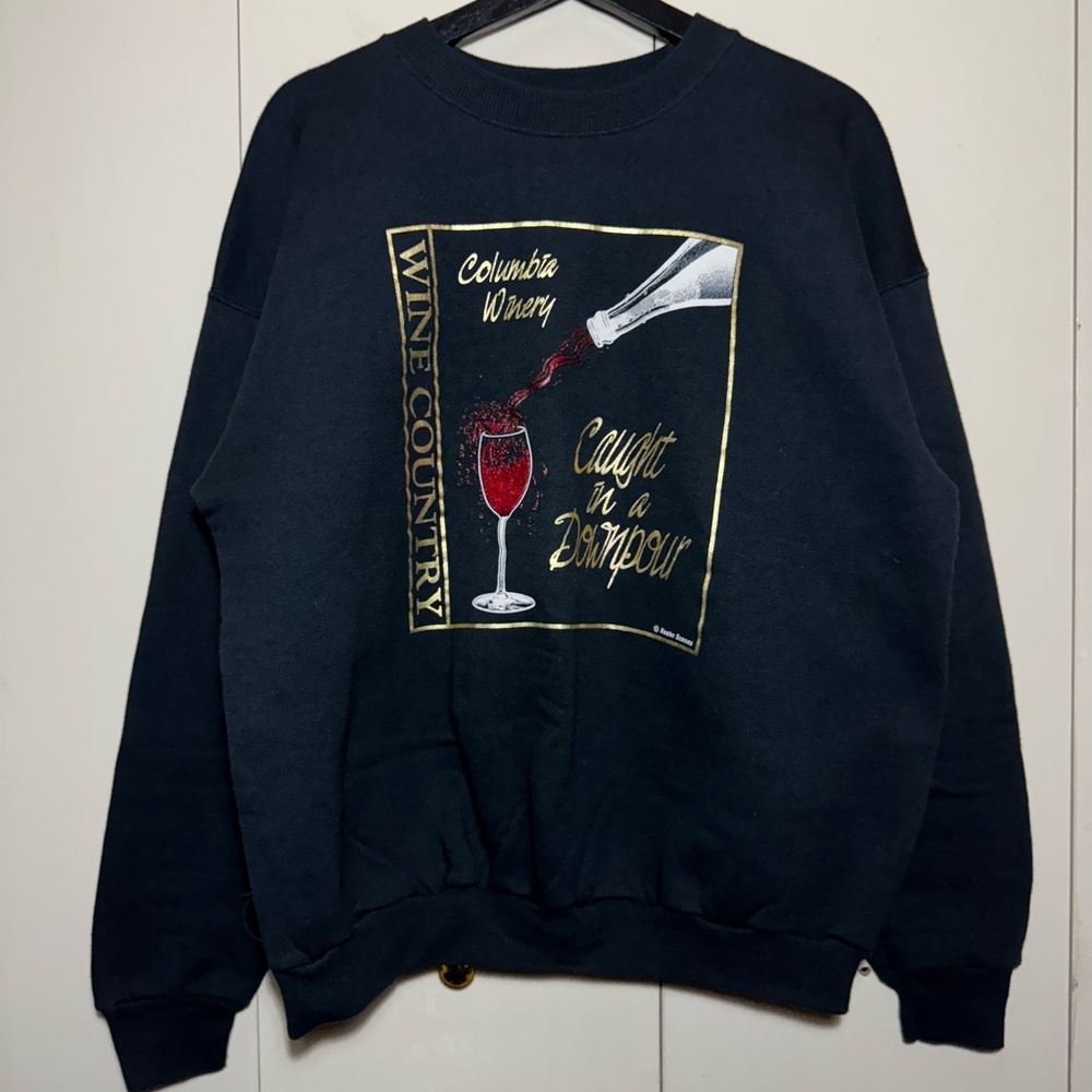 Hanes Black Crewneck Sweater